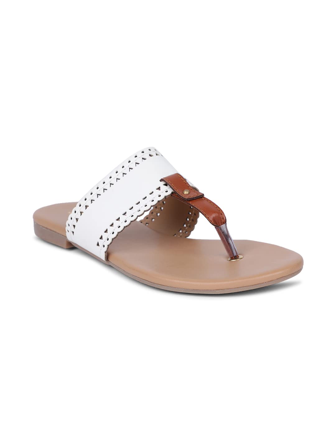 bata Footin Women's Silver White Slippers - 7 UK/India (40 EU)(5711125)-picture-11