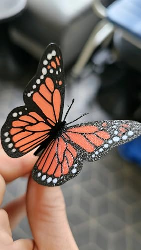 Image of Set of 6 Butterfly Bookmark - Assorted Colours | 3D Monarch Design | Eco-Friendly Bioplastic | Aesthetic Gift for Book Lovers, Women, Kids | Cute Bookmarks for Novels & Journals |