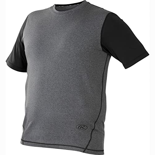 Rawlings HSS-GR/B-93 T-shirt de sport contre l'humidité et la sueur
