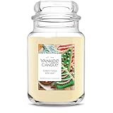 Yankee Candle Large Jar Scented Candle with up to 150 Hour Burn Time, Premium Plant Wax Blend for Consistent Burn, 22 oz Jar Candle with Room Filling Fragrance, Christmas Cookie