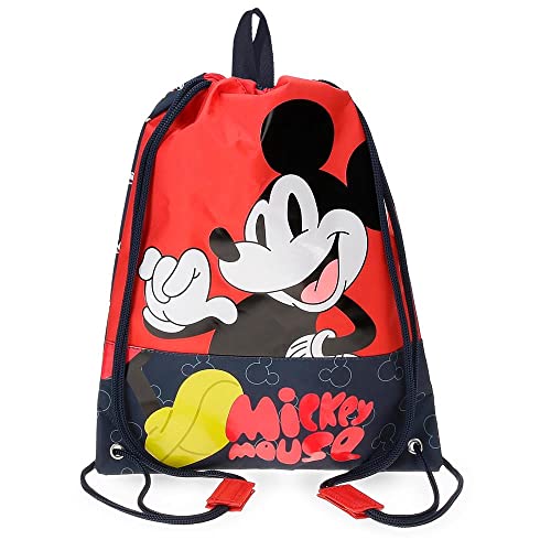 Disney Mickey Mouse Fashion Bolsa De Merienda Multicolor 27X34 Cms Microfibra
