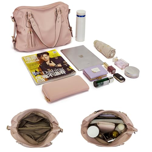 Image of Qiyuer Slouchy Handbag for Women Shoulder Bag Hobo Purse Wallet Set 3pcs