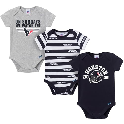 Image of Gerber NFL Baby Boys 3-Pack Onesie Bodysuit