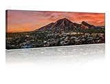 Wall Art for Living Room Camelback Mountain Wall Paintings Phoenix Arizona Pictures for Bedroom Sunset Landscape Home Decor 1 Panel Modern Artwork Framed Ready to Hang Posters and Prints 12 x 46 inch