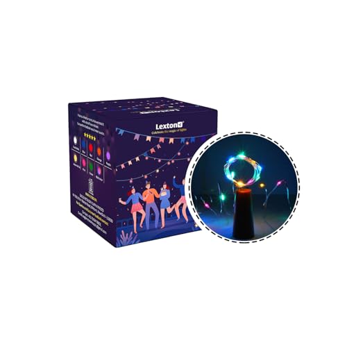 Image of Lexton Multicolor Cork Light | 20 Led | Multicolor | Pack of 1 | for Indoor & Outdoor Decorations