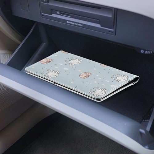 Organizador de documentos para auto cuero miniatura 6