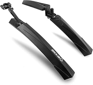 Byking Bike Mudguards For Mountain Bikes With Up To 29" tyres, Bicycle Mudguards Fully Adjustable Rear Fender And Front Mudguard Set Ideal For Carrera Bikes.