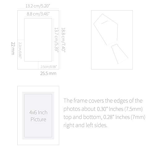 Monolike Standing Paper Frame 4X6 Metallic Series Glossy Gold 10P 4X6Inch Size #TOP1