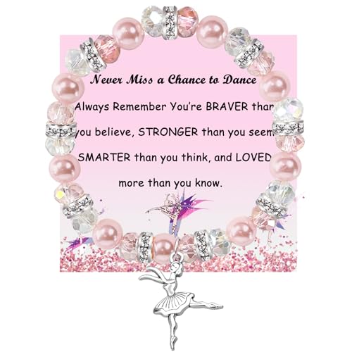 Dance Recital Gifts - Ballerina Bracelet & Ballet Dancer Jewelry