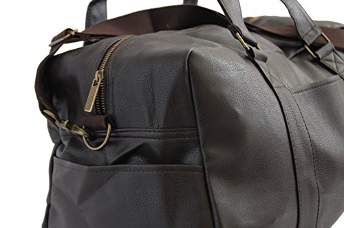 Sdi Oxford Luxury Antique Weekender Duffel Duffle Tote Bag, Brown #TOP2