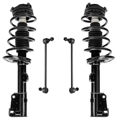 Detroit Axle - Front Struts Kit for 2008-2020 Dodge Grand Caravan 2008-2016 Chrysler Town & Country, Ready Struts w/Coil Spring Sway Bars 2009 2010 2011 2012 2013 2014 2015 Replacement Shocks