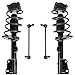 Detroit Axle - New 4pc Kit - Both (2) New Front Driver & Passenger Complete Strut Assemblies + Both (2) Front Sway Bar End Links - 10-Year Warranty - NOT FOR NIVOMAT SUSPENSION