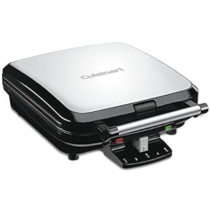 CUISINART 4-Slice Belgian Waffle Maker, Stainless Steel, Silver - WAF-150C CUISINART 4 Slice Belgian Waffle Maker Stainless Steel Silver WAF 150C