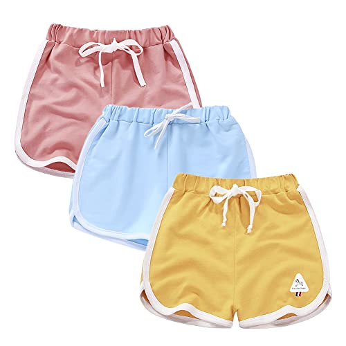 Girls' Active Dolphin Shorts 3 Packs For Kids Bike Running Summer Beach Sports (6-7) #TOP11