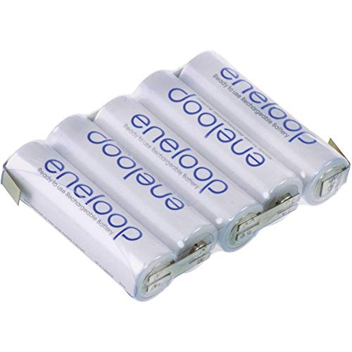 Panasonic BK3-MCCF Akkupack 5X Mignon (AA) Z-Lötfahne NiMH 6 V 1900 mAh