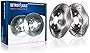 Detroit Axle - Rear Disc Brake Rotors Replacement for Hyundai Azera Sonata Tucson Kia Cadenza Optima - 2pc Set