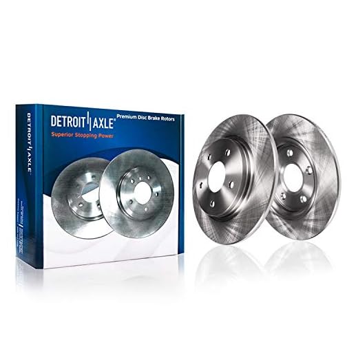 Detroit Axle - 12" dia (305mm) Rear Brake Rotors for Town & Country Grand Caravan Journey C/V Routan - 2pc Set