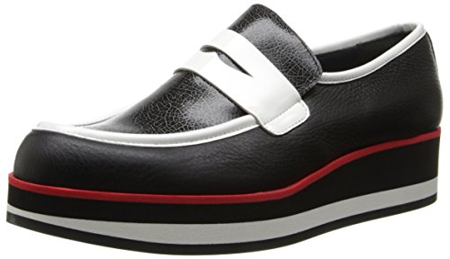 Image of Women's Contrast Wedge, Black, 40 EU /9 M US