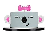 Koala Cake Topper Decorations Handmade Animal Theme for Baby Shower Happy Birthday Kids Party Decor...