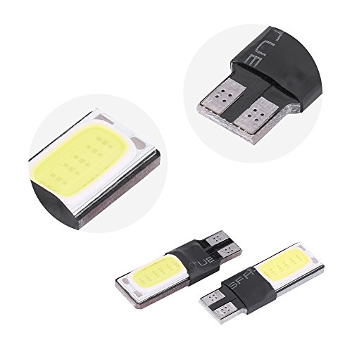 Qiilu 10pcs T10 W5W 6SMD Plaque d'immatriculation de Licence Lampe, Lampe de lecture, lampe pour Tableau de bord(Lumière blanche) - Image 4