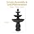 Sunnydaze Classic Tulip 46" Tiered Outdoor Water Fountain - 3-Tiered Outdoor Fountain for Garden, Patio, or Backyard - Dark Brown