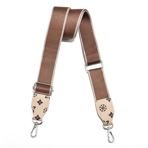 Image of Purse Straps Replacement Crossbody, Universal Wide Shoulder Strap for Bags Adjustable Straps for Handbags (Silvery Hardware)