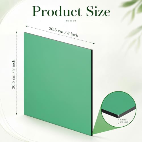Image of Geetery 30 Pcs Colored Acrylic Sheets, 8 x 8 x 1 /8 Inch Thick Translucent Cast Acrylic Sheet, Plastic Boards for Back to School DIY Project Picture Frame, Art Crafts Laser Cutting Engraving, 15 Colors