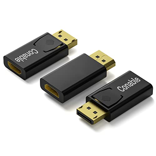 Adaptador DisplayPort a HDMI 3 unidades, 4K Uni-Direccional miniatura 1