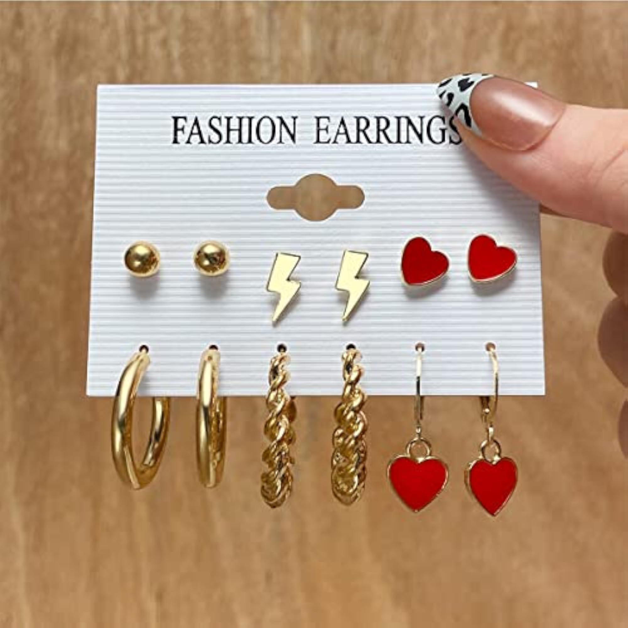 Gold-Plated Drop Earrings (JG-PC-ERGI-8668)