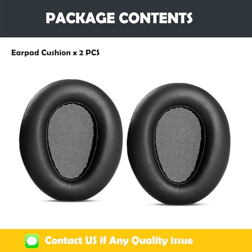 Almohadillas para auriculares Premium de repuesto compatibles con Sony MDR-ZX770BN y MDR-ZX780DC, con cuero sintético suave y espuma viscoelástica miniatura 5