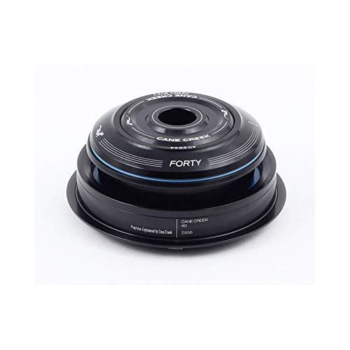 Cane Creek Semi-Int 40-Series 1-1/8 x 1.5 Cart Crown Taper Steerer Headset, Black, 40mm