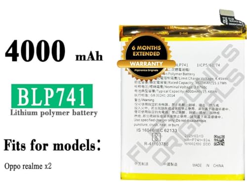 Image of BLP741 Battery for Realme XT / X2 RMX1921 RMX1992, RMX1993, RMX1991 Battery with 6 Month Warranty**** (U51)