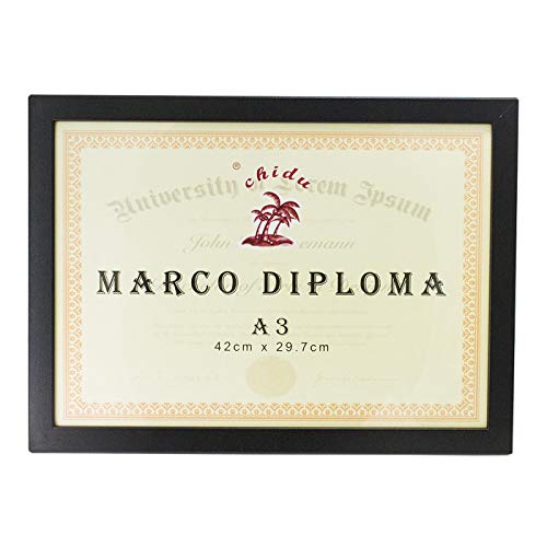 Chidu Marco Negro para Diploma A3 de 29,7 x 42 cm