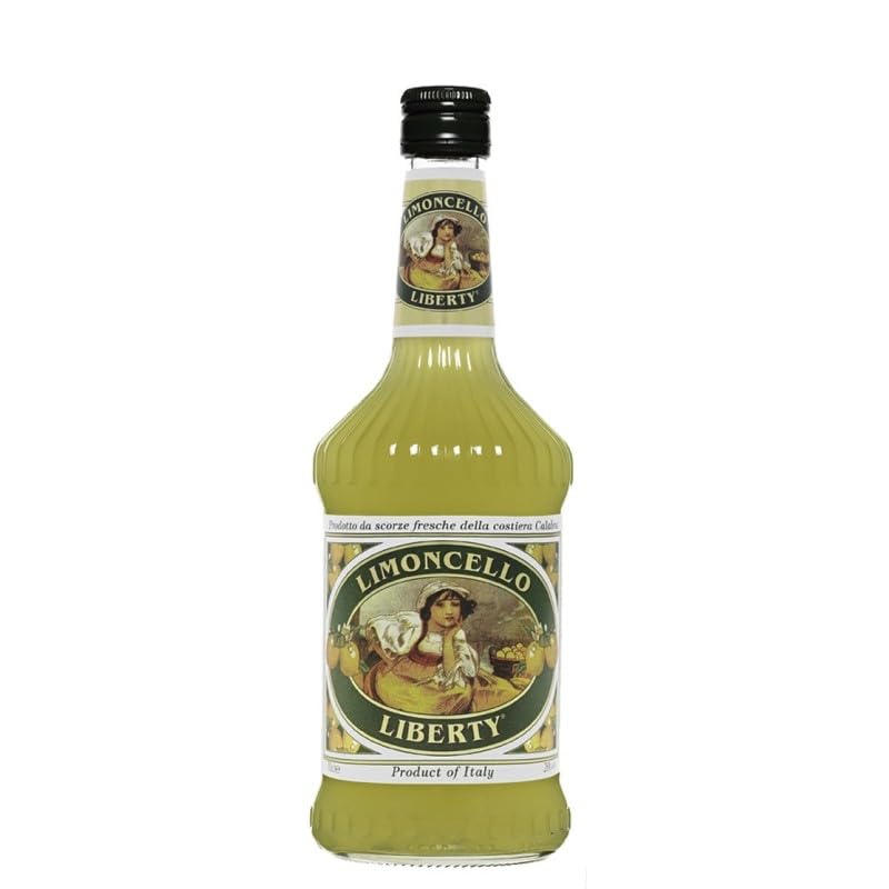 Limoncello Liberty 28% Vol. – Licor de Limón Artesanal con Sabor Refrescante y Dulce, Ideal para Cócteles, Postres o como Digestivo Muy Frío