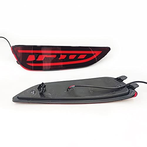 Luces traseras de coche para Hyundai Accent Hatchback 2012-2017, kit de parachoques de 2 piezas 2