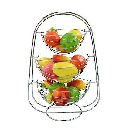 Spacemaker 3-Tier Swing Rack - Fruits & Vegetable Trolley - Container ...
