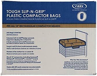 W10165294RB Durable Trash Compactor Bags 15 Inch Paper 48 Pack compatible with 882652 4318924 735266 AH398580