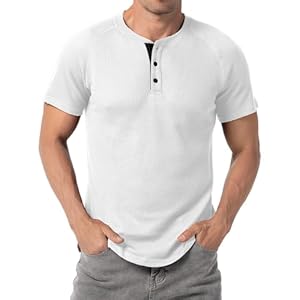 T-Shirt Casual à Col Boutonné Homme