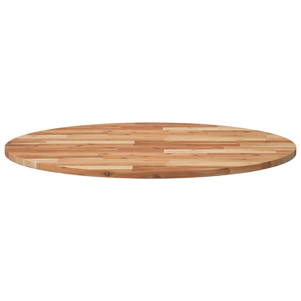 Dessus de table rond Ø90x2 cm bois massif d acacia