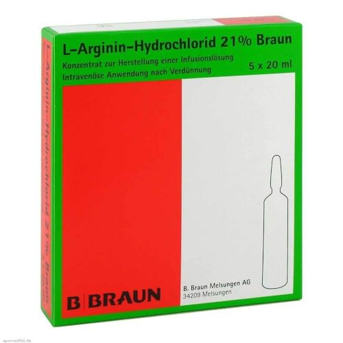 L-ARGININ-HYDROCHLORID 21% Elek.-Konz.Inf.-L. 5X20 ml