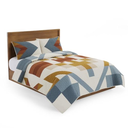 Pendleton �t��/�N�C�[���L���g�Z�b�g ? 100%�R�b�g�� 3�s�[�X�L���g�Z�b�g ���J�o�[�t���A�N�C�[���T�C�Y�x�b�h�p�̃\�t�g�Ōy�ʂȐQ��A�V���o�[�u���[�̊|���z�c��֕i�A�N�C�[���Q��Z�b�g(Carico Lake)