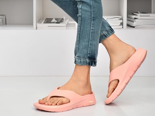 Image of HEALTH FIT SUPER SOFT Women's Flip-Flops Women's & Girl's Slippers | Comfortable & Lightweight | Soft Foot Massager | OUT Door & IN Door Flip-Flops Slipper INDIGO