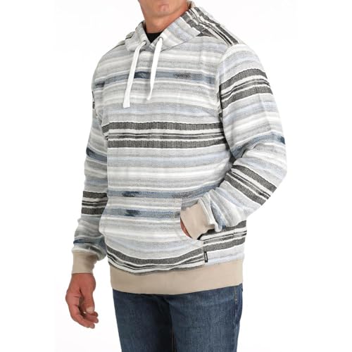 Cinch Men's French Terry Striped Hoodie