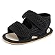 MASOCIO Baby Sandalen Junge Mädchen Baby Sommer Schuhe Babyschuhe Jungen Sommerschuhe Größe 20 Sandals 12-18 Monate Schwarz