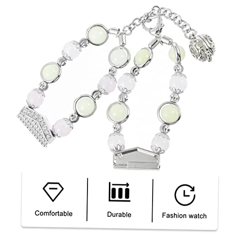 Correa de ágata luminosa para reloj de mujer compatible con uso nocturno 2