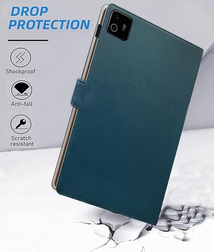 Image of TGK Flip Cover Case for Xiaomi Mi Pad 8 /8 Pro /Mi Pad 7 /7 Pro 11.2 inch Tablet with Stylus Holder (Cerulean Blue)