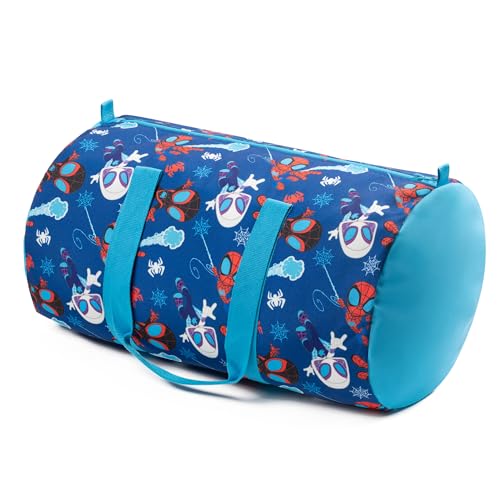 Image of Jay Franco Marvel Spidey & His Amazing Friends Twin Size Comforter Set - 4 Piece Includes Sheet Set, Pillow Covers & Bonus Duffle Bag - Super Soft Kids Bedding with Ghost Spider and Miles Morales