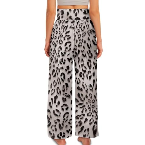 Modysero Womens Wide Leg Pants High Waisted Casual Palazzo Pants Soft Comfy Ladies Lounge Pants with Pockets4