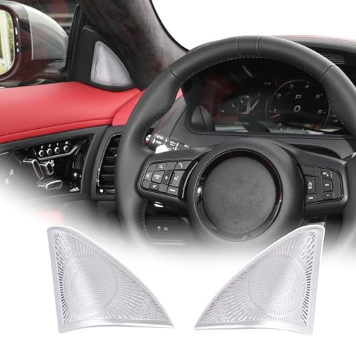 Garniture haut-parleur en acier inox pour intérieur Jaguar F-Type 2013-2024 antichoc et durable