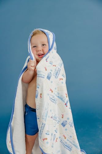 Image of Copper Pearl Hooded Bath Towels Premium Knit /Terry Cloth Baby Towels with Hood, Pockets, and Cool Designs - Great to Gift and Make Bath Time Fun - Baby Bath Towel, The Polar Express